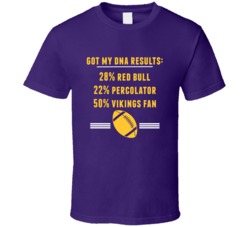 Got My Dna Results 50 Percent Minnesota Football Fan T Shirt