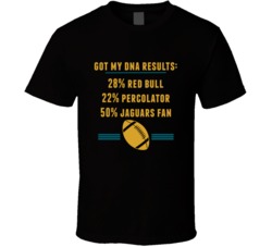 Got My Dna Results 50 Percent Jacksonville Football Fan T Shirt