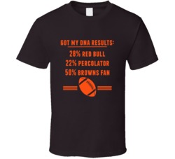 Got My Dna Results 50 Percent Cleveland Football Fan T Shirt