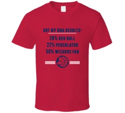 Got My Dna Results 50 Percent Washington Basketball Fan T Shirt