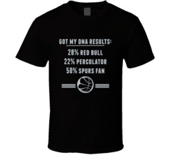 Got My Dna Results 50 Percent San Antonio Basketball Fan T Shirt