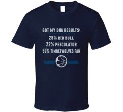 Got My Dna Results 50 Percent Minnesota Basketball Fan T Shirt