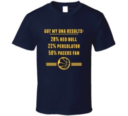 Got My Dna Results 50 Percent Indianapolis Basketball Fan T Shirt