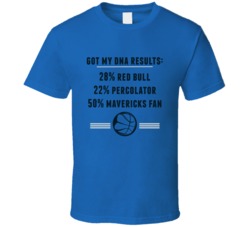 Got My Dna Results 50 Percent Dallas Basketball Fan T Shirt