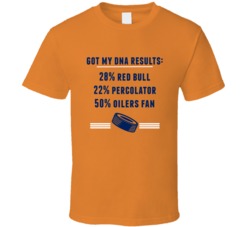 Got My Dna Results 50 Percent Edmonton Hockey Fan T Shirt