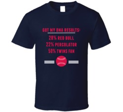 Got My Dna Results 50 Percent Minnesota Baseball Fan T Shirt