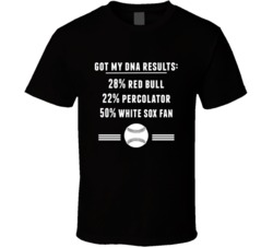 Got My Dna Results 50 Percent Chicago W Baseball Fan T Shirt