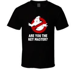 Ghostbusters Symbol Are You The Key Master Favorite Movie Quotes T Shi