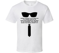 Men In Black Tie And Sunglasses Human Thought Is So Primitive Favorite