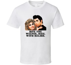 Grease Danny And Sandy Bite The Weenie Rizz Favorite Movie Quotes T Sh