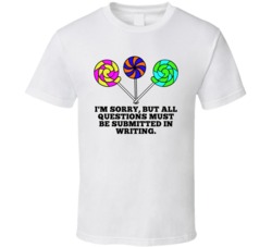 Willy Wonka Lollipops All Questions Must Be Submitted In Writing Favor