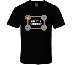 Jumanji Game Box Run Its A Stampede Favorite Movie Quotes T Shirt