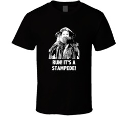 Jumanji Alan Parrish Run Its A Stampede Favorite Movie Quotes T Shirt