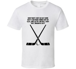 Happy Gilmore Hockey Sticks Golf Ball How Bout I Just Go Eat Some Hay 