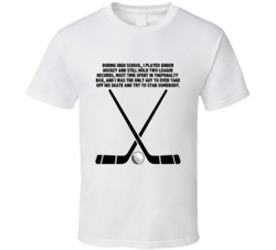 Happy Gilmore Hockey Sticks Golf Ball I Played Junior Hockey Favorite 
