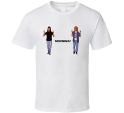 Waynes World Wayne And Garth Schwing Favorite Movie Quotes T Shirt