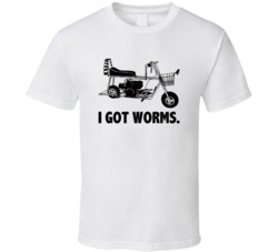 Dumb And Dumber Scooter I Got Worms Favorite Movie Quotes T Shirt