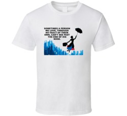 Mary Poppins Flying Sometimes A Person Cant See Past The End Of His No
