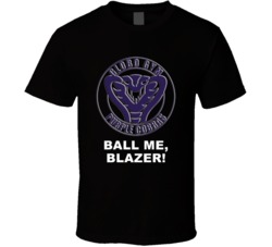 Dodgeball Purple Cobras Ball Me Blazer Favorite Movie Quotes T Shirt