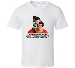 Wreck It Ralph Vanellope And Ralph How Many Licks To Get To Your Cente
