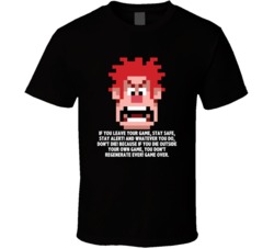 Wreck It Ralph Pixelated Head If You Leave Your Game Stay Safe Favorit