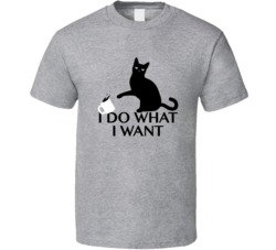 Black Cat Black Coffee I Do What I Want T Shirt