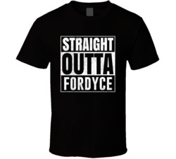 Straight Outta Fordyce Arkansas City Grunge Parody Cool T Shirt