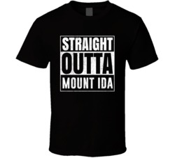Straight Outta Mount Ida Arkansas City Grunge Parody Cool T Shirt
