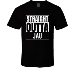 Straight Outta Jau Brazil City Grunge Parody Cool T Shirt