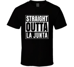 Straight Outta La Junta Colorado City Grunge Parody Cool T Shirt