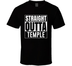 Straight Outta Temple Georgia City Grunge Parody Cool T Shirt