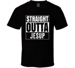 Straight Outta Jesup Iowa City Grunge Parody Cool T Shirt