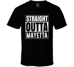 Straight Outta Mayetta Kansas City Grunge Parody Cool T Shirt
