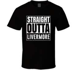 Straight Outta Livermore Maine City Grunge Parody Cool T Shirt