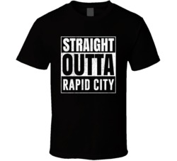 Straight Outta Rapid City Michigan City Grunge Parody Cool T Shirt