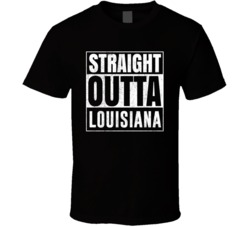 Straight Outta Louisiana Missouri City Grunge Parody Cool T Shirt