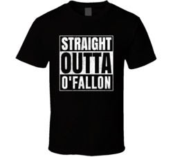 Straight Outta O'fallon Missouri City Grunge Parody Cool T Shirt