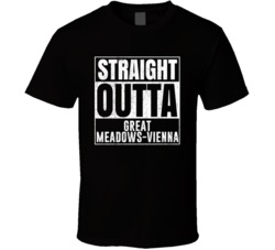 Straight Outta Great Meadows-vienna New Jersey City Grunge Parody Cool