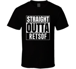 Straight Outta Retsof New York City Grunge Parody Cool T Shirt