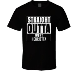 Straight Outta West Henrietta New York City Grunge Parody Cool T Shirt