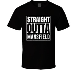 Straight Outta Mansfield Ohio City Grunge Parody Cool T Shirt