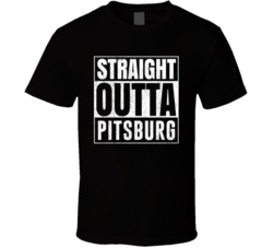Straight Outta Pitsburg Ohio City Grunge Parody Cool T Shirt