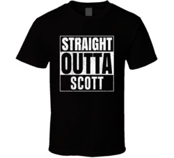Straight Outta Scott Ohio City Grunge Parody Cool T Shirt