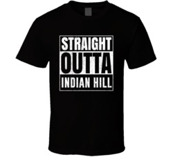 Straight Outta Indian Hill Ohio City Grunge Parody Cool T Shirt