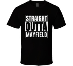 Straight Outta Mayfield Ohio City Grunge Parody Cool T Shirt