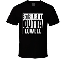Straight Outta Lowell Oregon City Grunge Parody Cool T Shirt