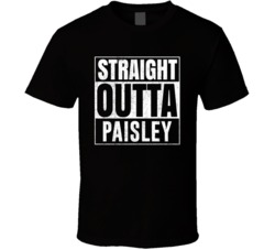 Straight Outta Paisley Oregon City Grunge Parody Cool T Shirt