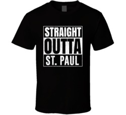 Straight Outta St Paul Oregon City Grunge Parody Cool T Shirt