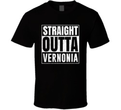 Straight Outta Vernonia Oregon City Grunge Parody Cool T Shirt