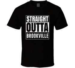 Straight Outta Brookville Pennsylvania City Grunge Parody Cool T Shirt
